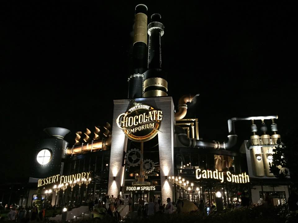 entrance to the toothsome chocolate emporium