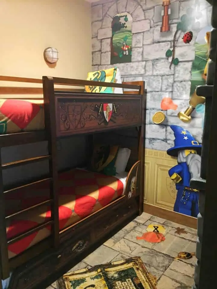 kids bunk beds at the Legoland florida hotel