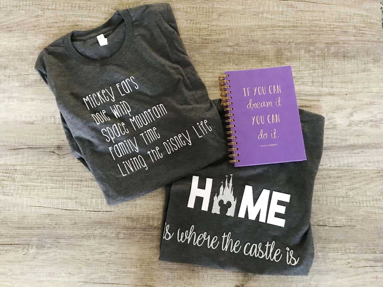 disney inspired tshirts to pack for disney 