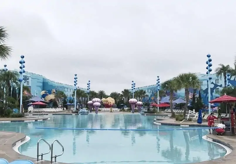 Finding Nemo pool art of animation resort