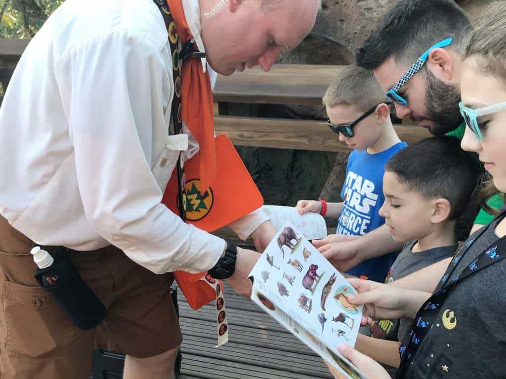 learning the wilderness explorer with cast member