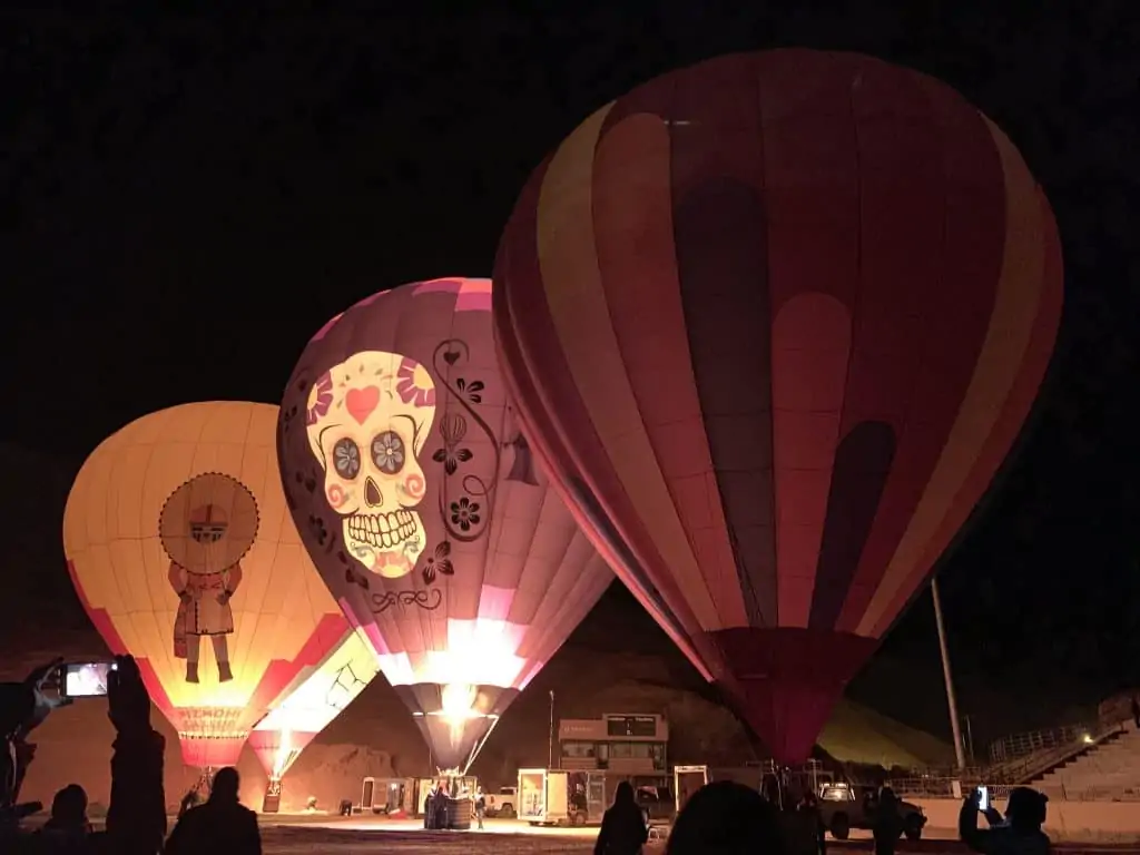 hot air balloon glow 