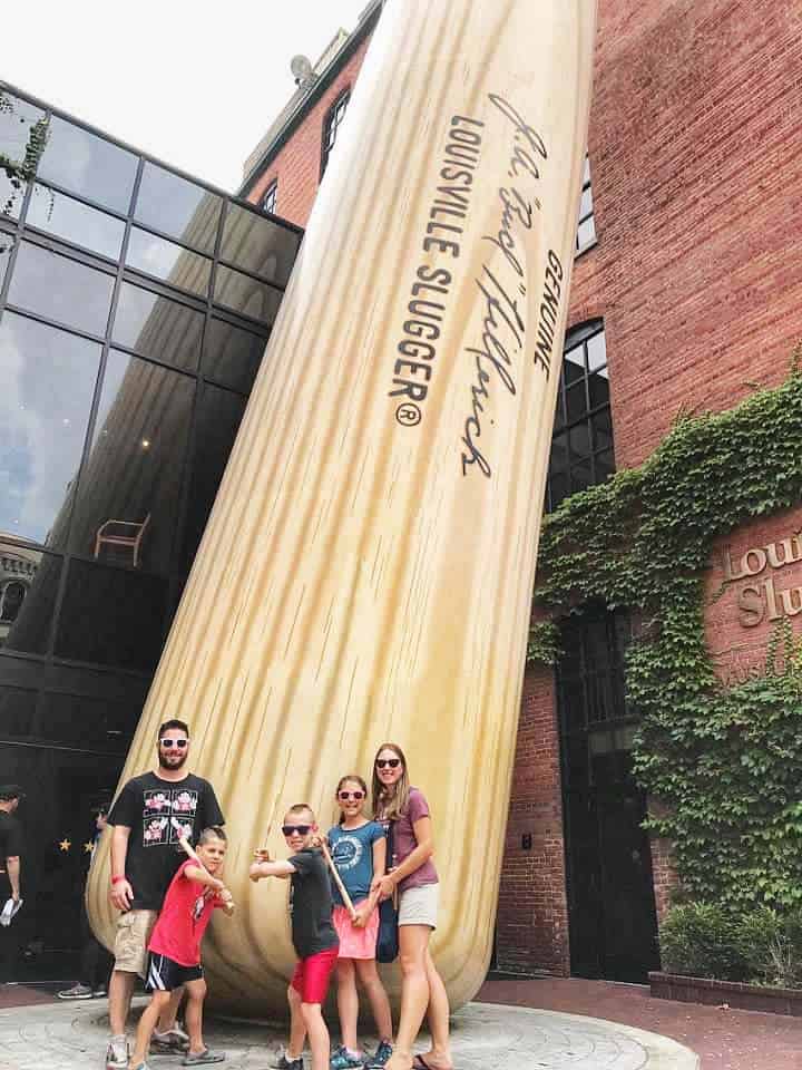 Visiting Louisville Slugger Museum with kids