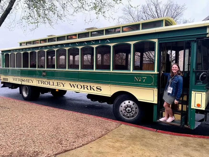 Trolley tours at Hershey PA.
