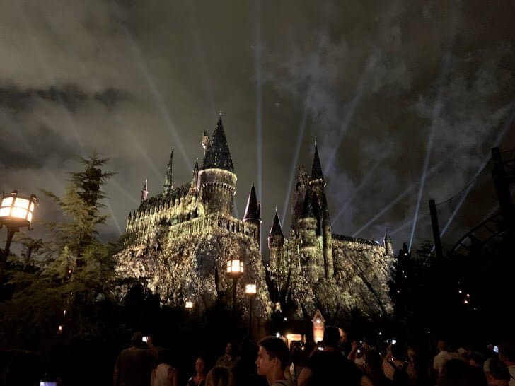 night show at Hogwarts
