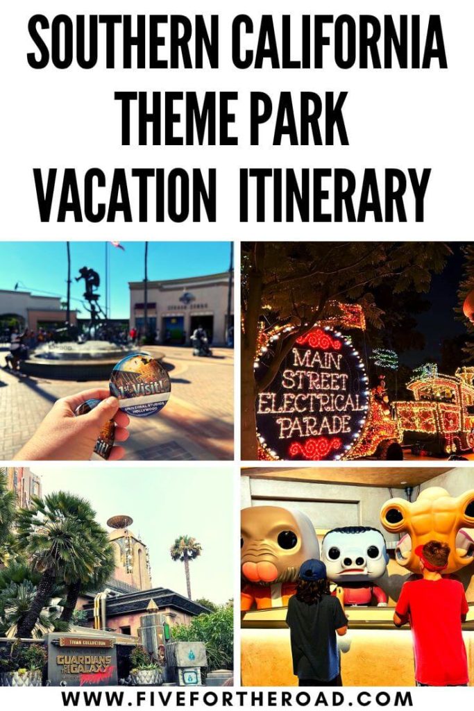 best southern California theme park itinerary for families