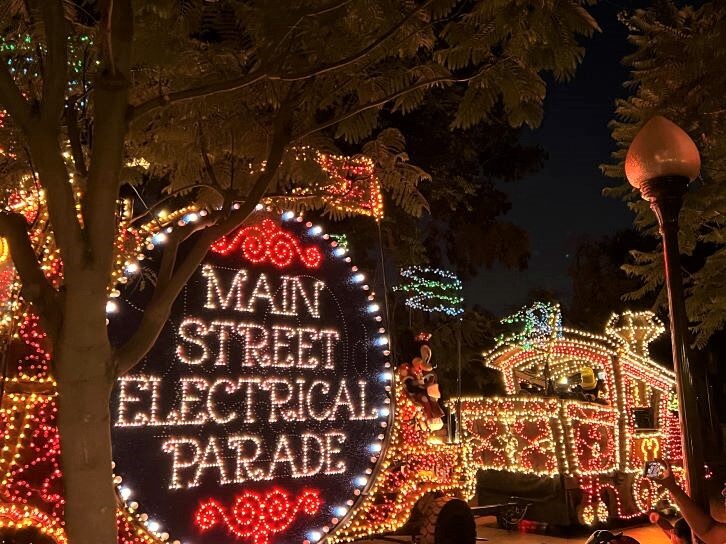 main street electrical parade at Disneyland 