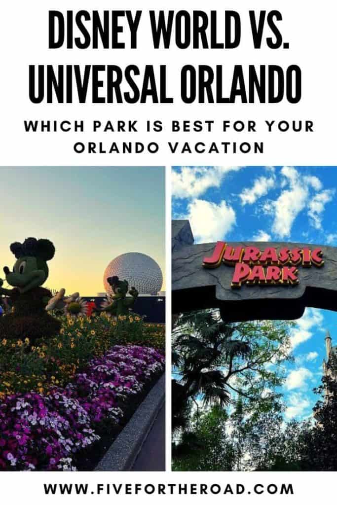 difference between disney world and universal orlando