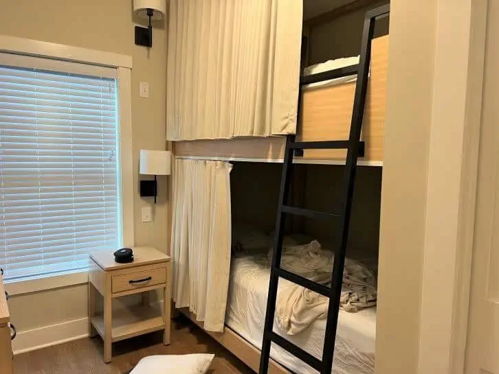 bunk beds at 3 bedroom cottage at the cove at sylvan beach