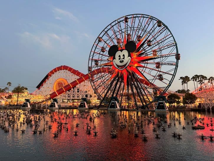 california adventure one day itinerary world of color