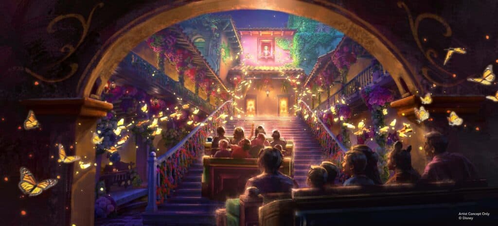 Antonio s Fiesta de Encanto at Disney s Animal Kingdom – Casita Stairway Concept Art