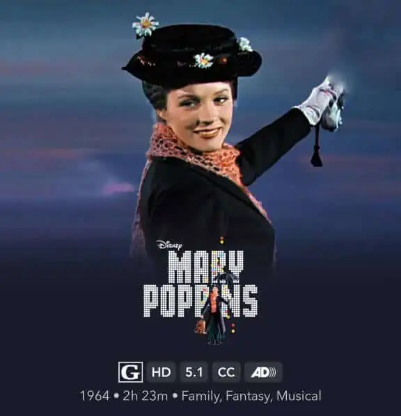 best disney movie musicals mary poppins