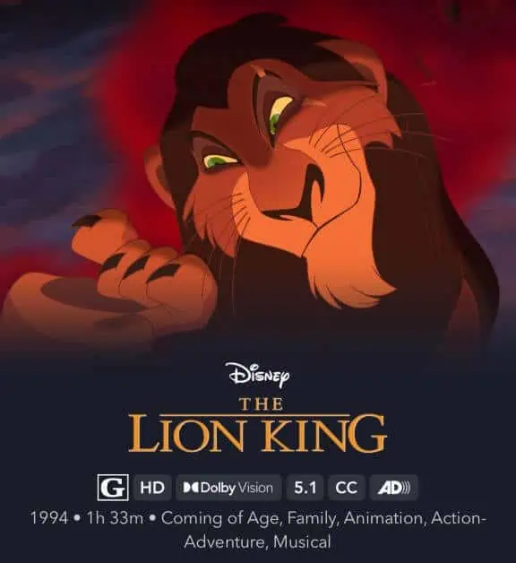 best disney movie musicals the lion king