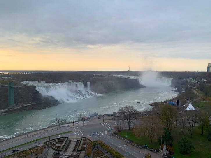 niagara falls view during a winter visit