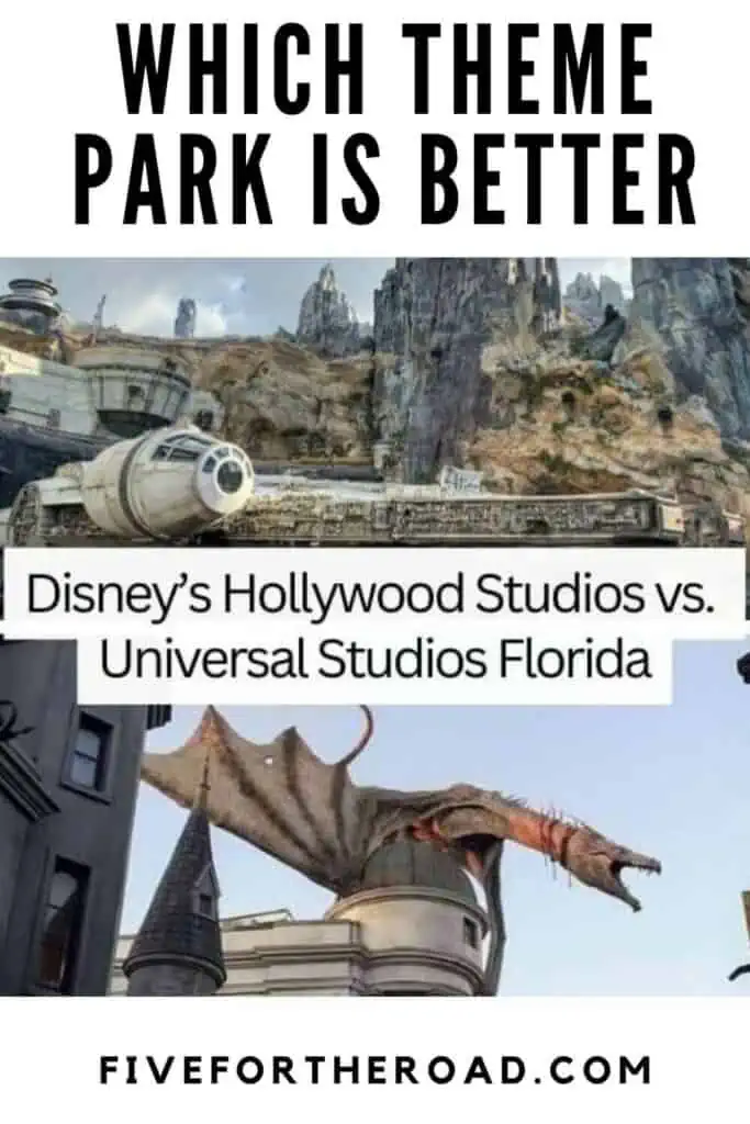 which theme park is better hollywood studios or universal studios florida