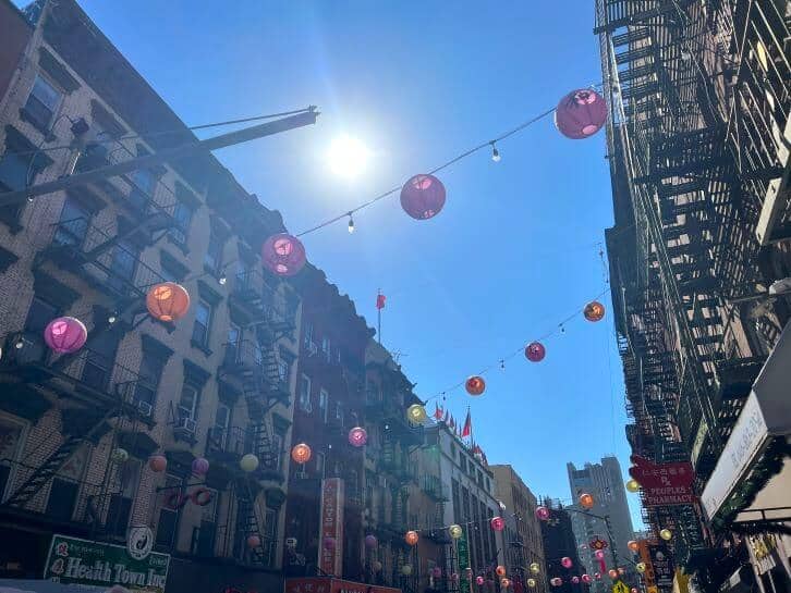 chinatown on first time visit to nyc