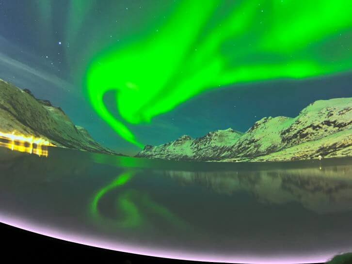 northern lights movie at perlan