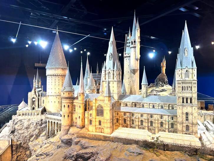 mini hogawarts castle at making of harry potter studios tour london