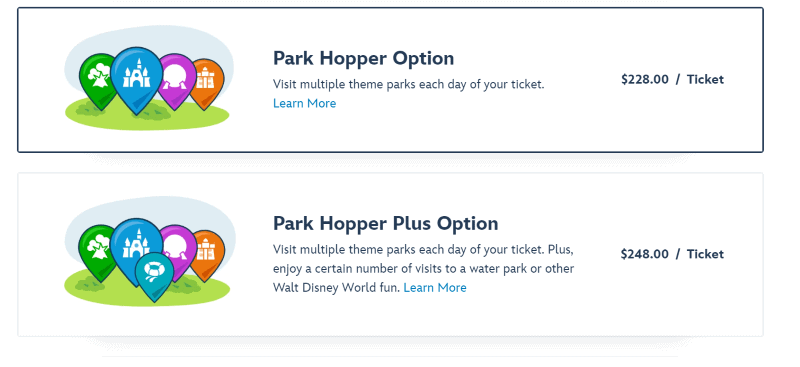 park hopper pricing
