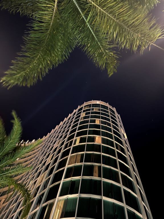 night swim at aventura pool