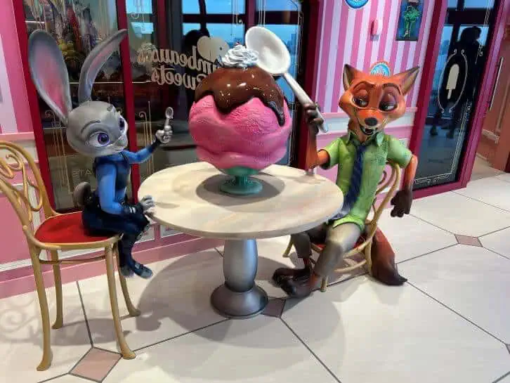 disney treasure dessert area