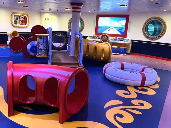 oceaneer club area at Disney Treasure