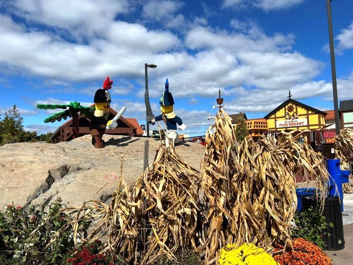 decor for halloween at legoland new york