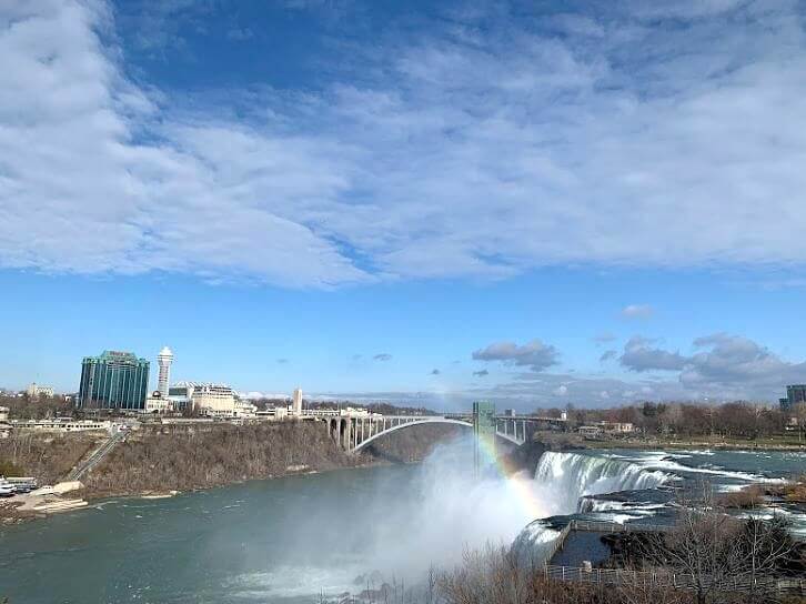 view of american falls and rainbow bridge