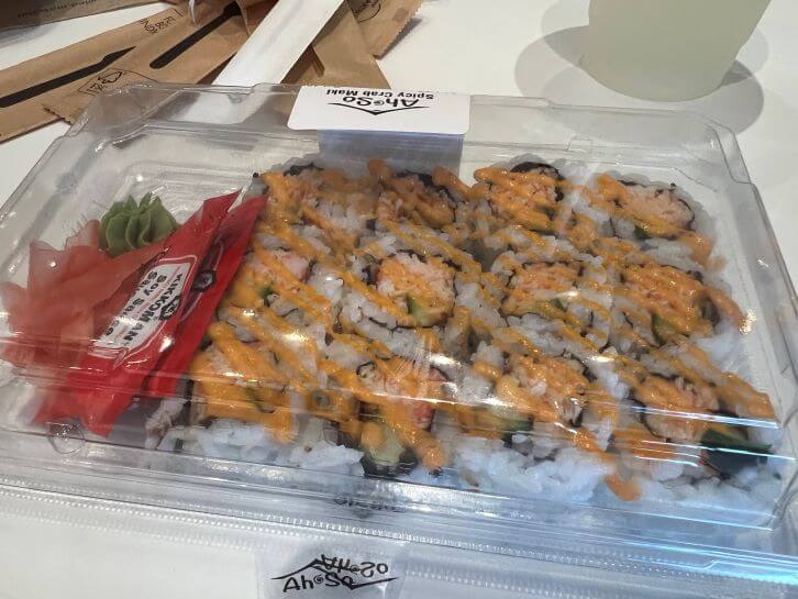 sushi at table rock cafe