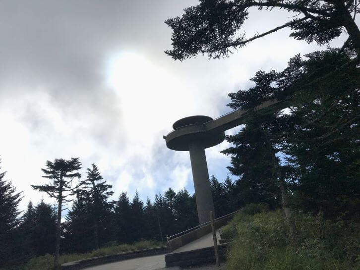 clingmans dome tower during pigeon forge vacation