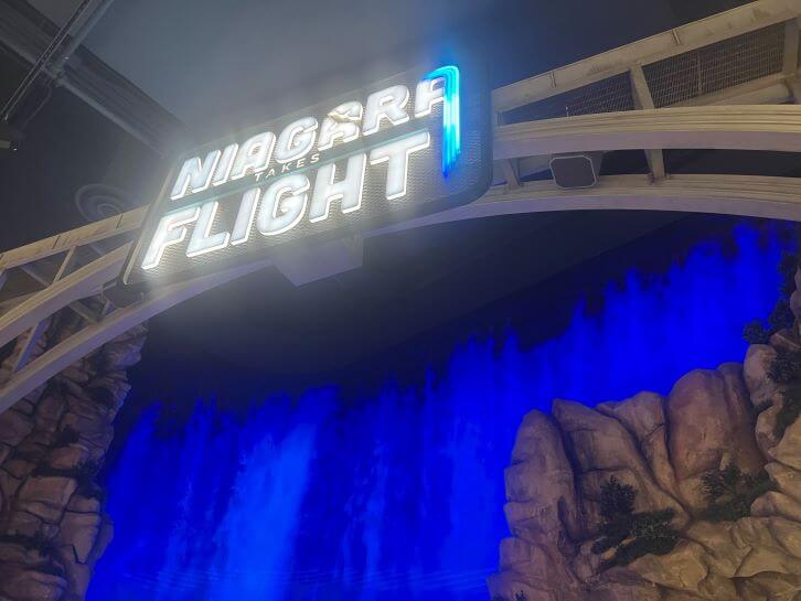 entrance to niagara takes flight