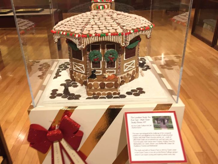 gingerbread house at rockwell museum in corning