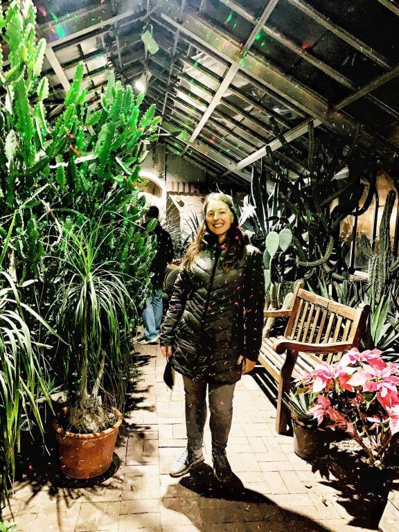 leah at lamberton conservatory lights holiday rochester
