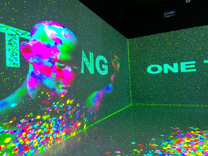 projection mapping at arcadia earth