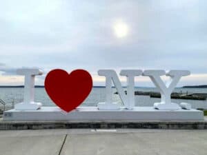 new york state travel I love ny sign