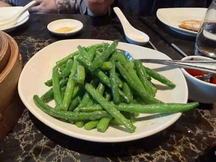 green beans at din tai fung