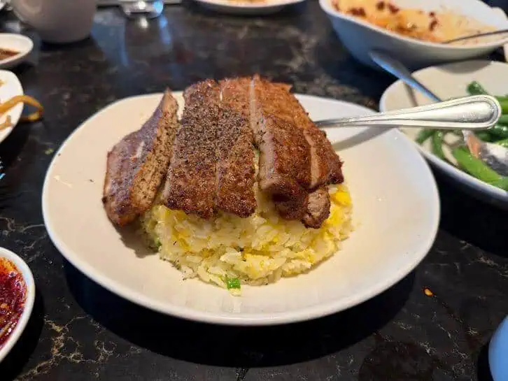 pork chopped fried rice at din tai fung