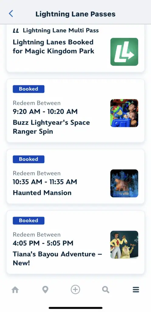 lightning lane at magic kingdom before arrival
