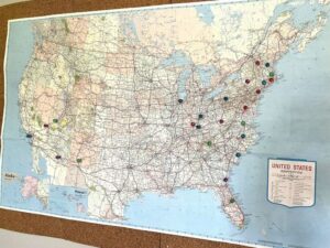 map of usa destinations visited