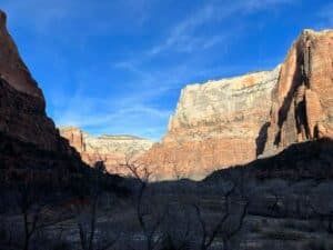 view at zion national park