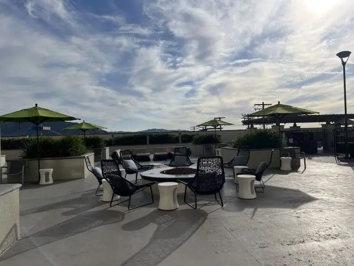 pool area at springhill suites downtown burbank