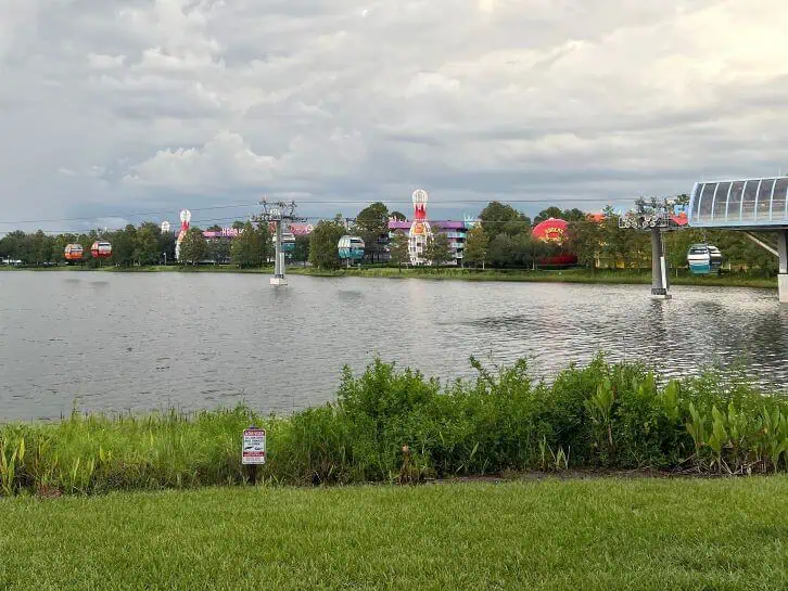 skyliner over hourglass lake art of animation