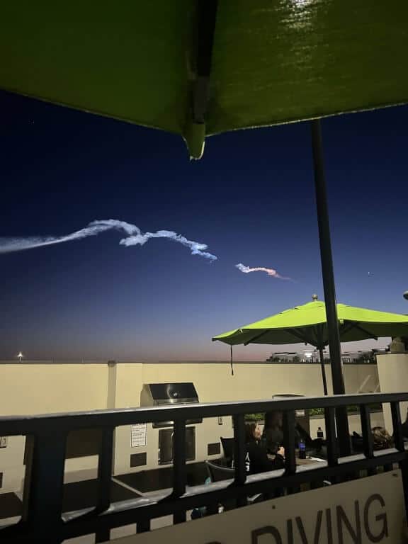 starlink satelite launch from springhill suites