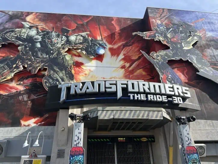 transformers ride at universal studios hollywood