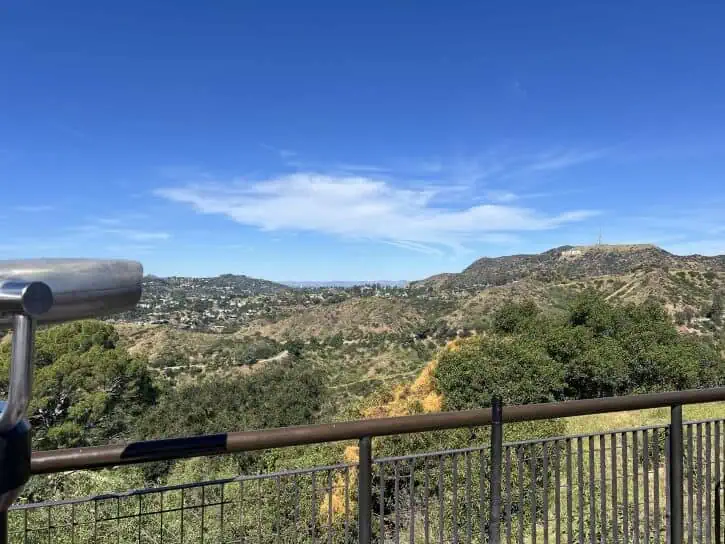 view of walking to griffith observatory