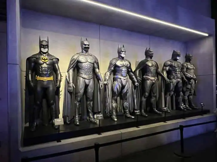 batman costumes at warner bros studio tour hollywood
