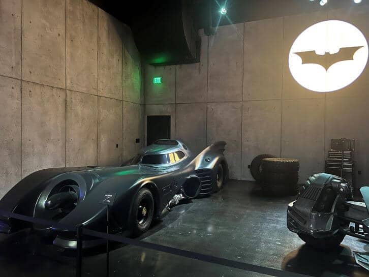 batmobile at warner bros studio tour hollywood