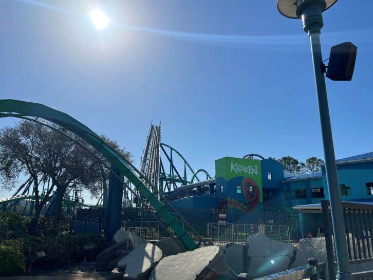 lifthill for kraken at seaworld orlando