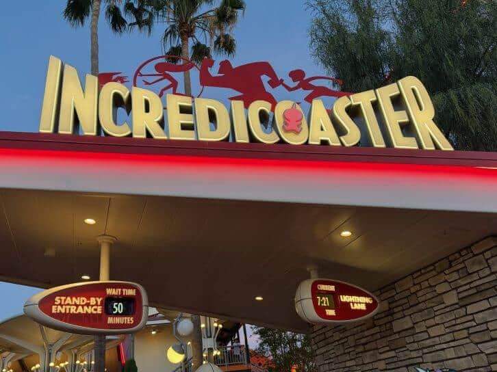 lightning lane at incredicoaster at disney california adventure