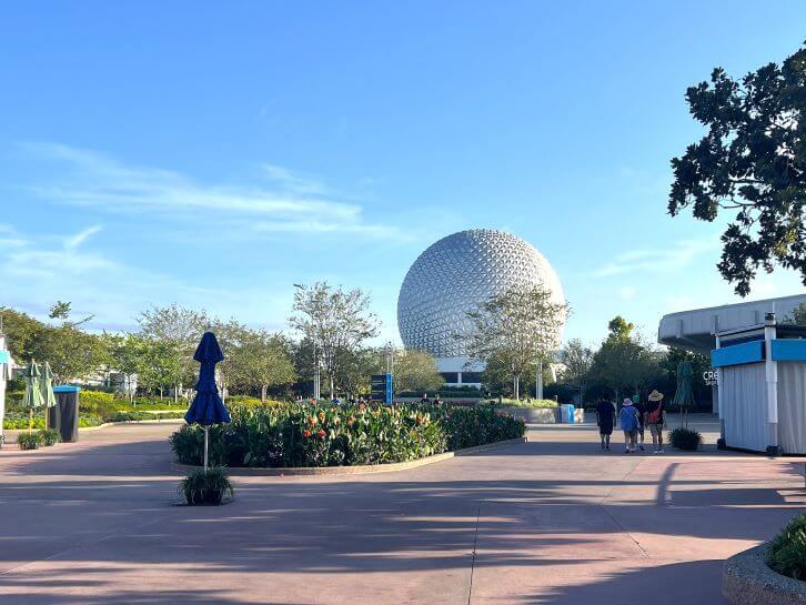 morning view of epcot